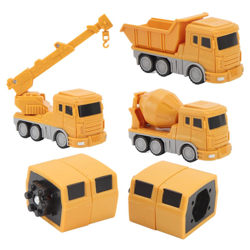 Transforming Robot Toy Transform Robot Assembled Vehicles Kids DIY Magnetic Assembling Building Car
