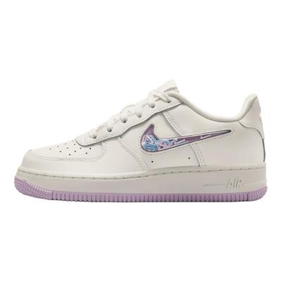 Air Force 1 Baskets Classiques Confortables Basses Enfant Baskets Enfant Blanc Violet IQ9795151