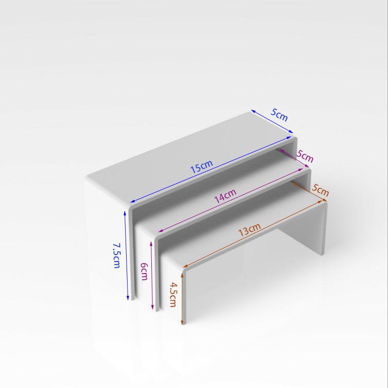Vielseitiger Acryl- und Glas-Desserttisch-Präsentationsständer für den Innen- und Außenbereich