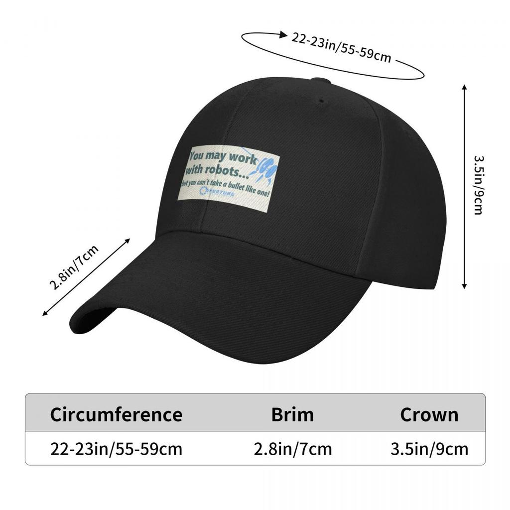 Portal Aperture Science Laboratories Baseball Cap Hat Baseball Cap |-F-| Golf Wear Hood Elegant Women's Hats Men's