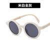 Retro Foldable Round Sunglasses for Kids Boys Girls Vintage Children Sun Folding Glasses Cute Baby Portable Eyewear