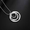 40-75cm wedding charms fashion    Copper Circle Pendant necklace  trends women Wedding jewelry