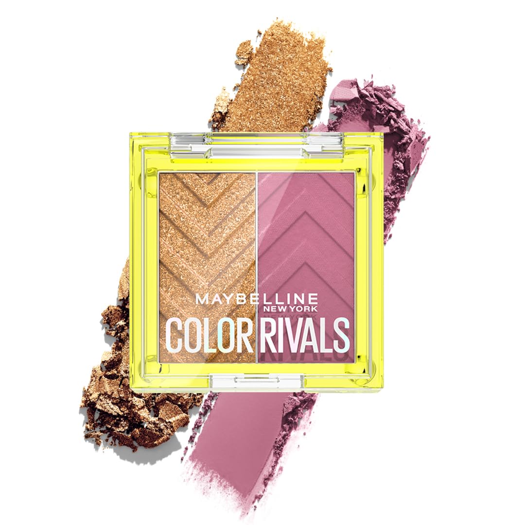

Maybelline New York Color Rivals Pigmented Eyeshadow Palette 3g Long Lasting Waterproof Matte Shimmer Assertive X Coy