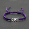 Handmade Adjustable Rope Bracelet Heart Bracelet Unisex Couple Gift