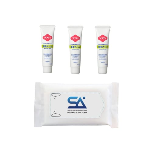 

Softy Medicated Cream 32g (Kao Professional Series) Moisturizing Cream [Set of 3] Includes Original Wet Wipes