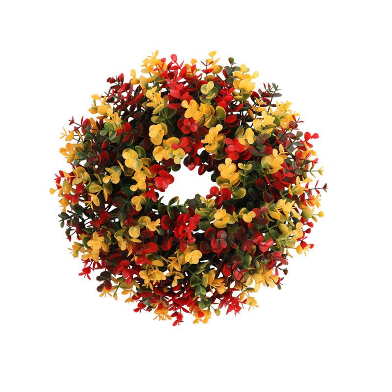 Artificial Christmas Cypress Pine Vine Décor with Plastic Greenery