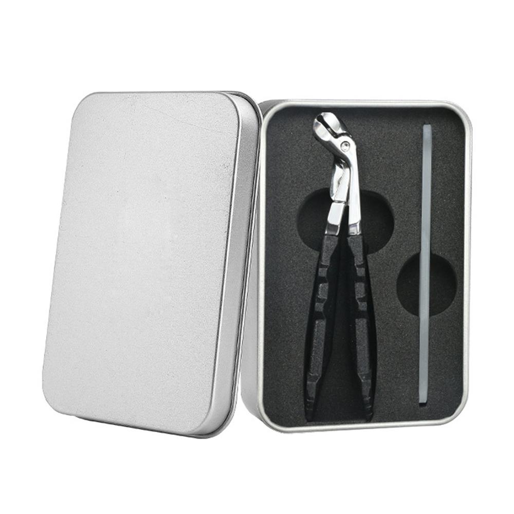 Neue gebogene Nagelscheren Tragbare Edelstahl-Nagelscheren Große Öffnung Flache Nagelscheren Nagelscheren