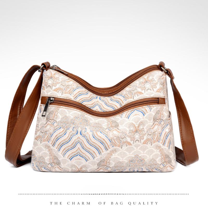 Lässige Umhängetasche Damen Messenger Bags Braun PU Leder Damen Schultertaschen 2024 Winter Retro Damen Umschlag Clutch Geldbörsen