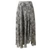 Sancai Neo-Chinese Style Floral Jacquard A-Line Midi Skirt