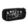 Korean Infectious Grooves Funk Metal Band Pencil Cases for Girls Boys American Large Capacity Pen Bag Box School Accessories