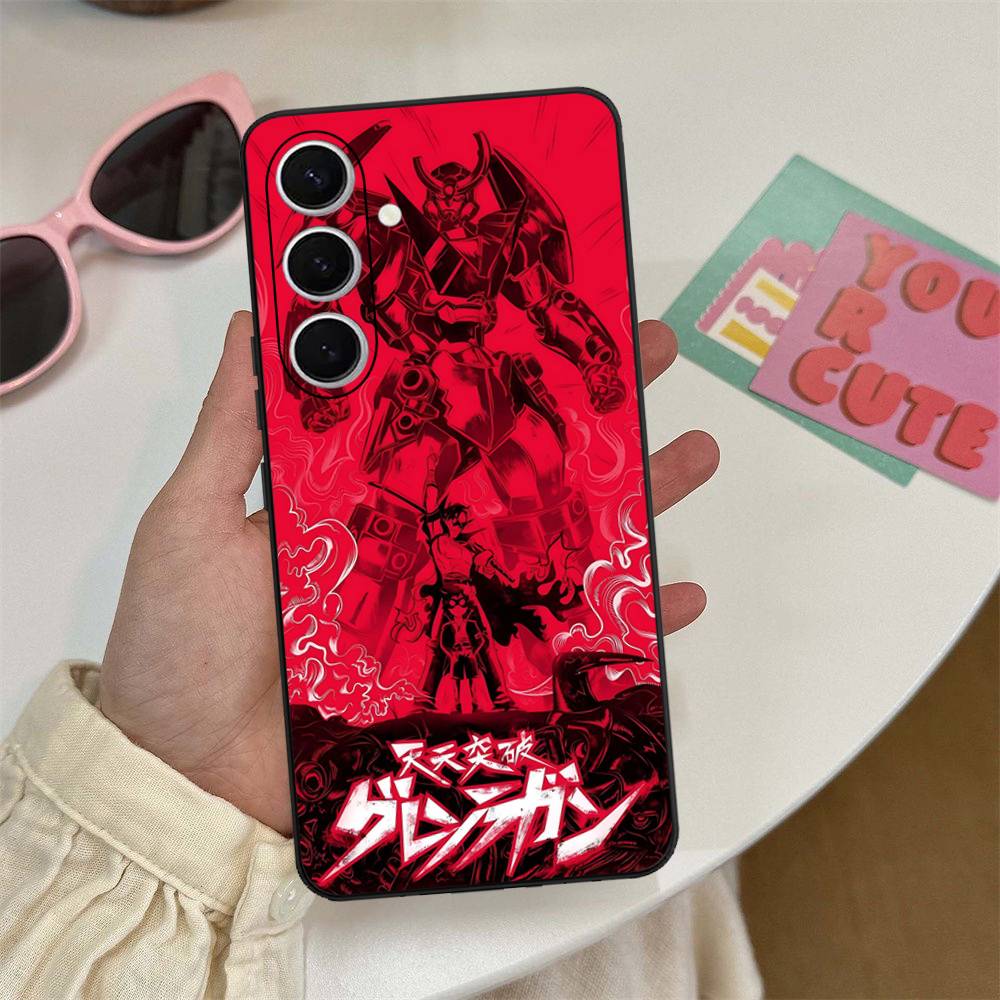 Gurren Lagann Anime Phone Case For Samsung S 24 Fe 25 Ultra Plus 20 Lite 21 30 22 23 24 22 Ultra 5G Fundas