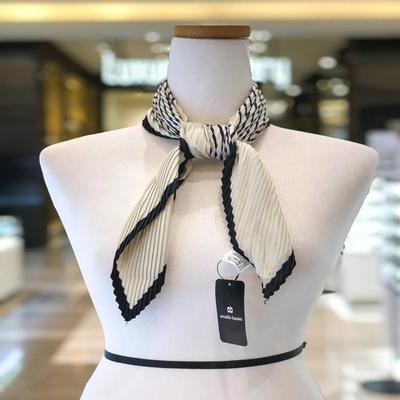 MJ Arnaldo Basini Diamond Pattern Pleated Scarf (20118)