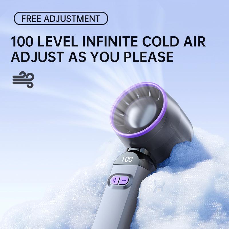 2026 Rechargeable Mini USB Dual-Airflow High-Speed Handheld Fan