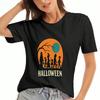 Halloween Fågelskrämma unisex Bomulls T-shirt, Premium Bomullsgrafik, Hållbar Och Långvarig, Avslappnad Passform , Trick Or Treat Vardaglig Och Snygg T-shirt Topp,