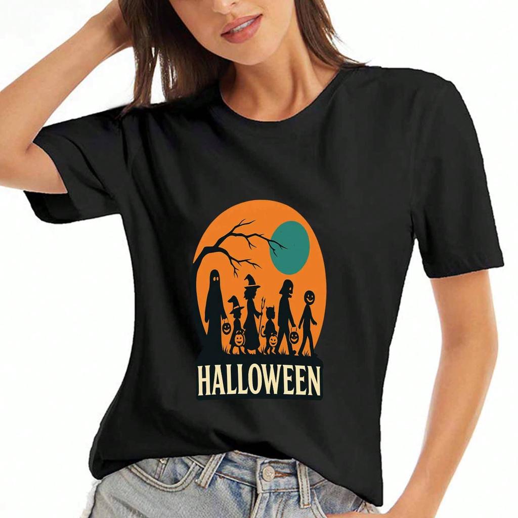 Halloween Scarecrow unisex Cotton T Shirt, Premium Cotton Graphic, Durable And Long Lasting, Relaxed Fit , Trick Or Treat Casual And Stylish Tee Top,