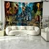Caribean Pirates Wall Tapestry Aesthetic Wall Hanging Printed Fabric Blanket Decorative Tapestries for Bedroom Living Room Home Decor