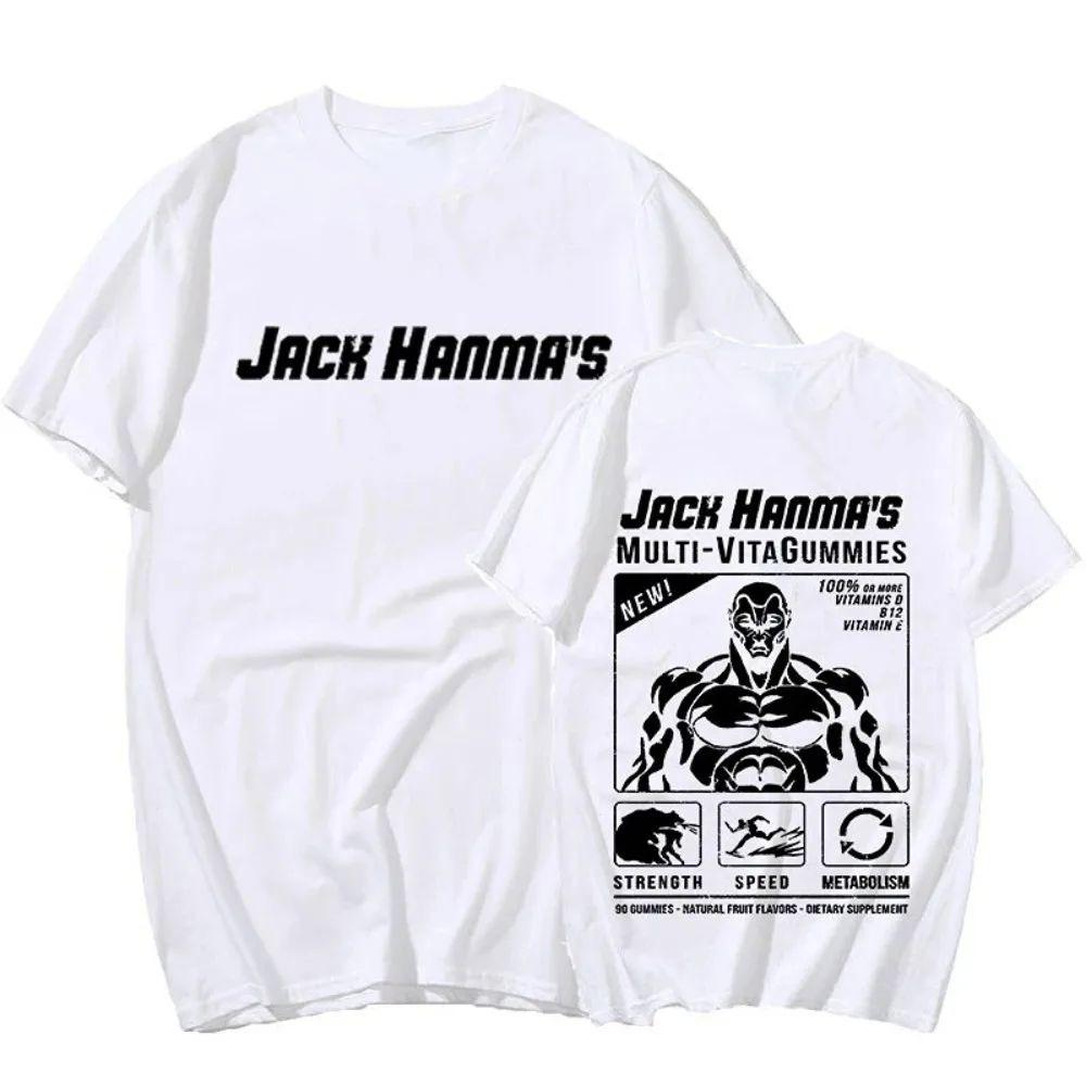 Anime Baki The Grappler Yujiro Hanma Gym Vintage Couples T-shirts Manga Harajuku Unisex T Shirt Casual Summer Cool Tshirt Tops