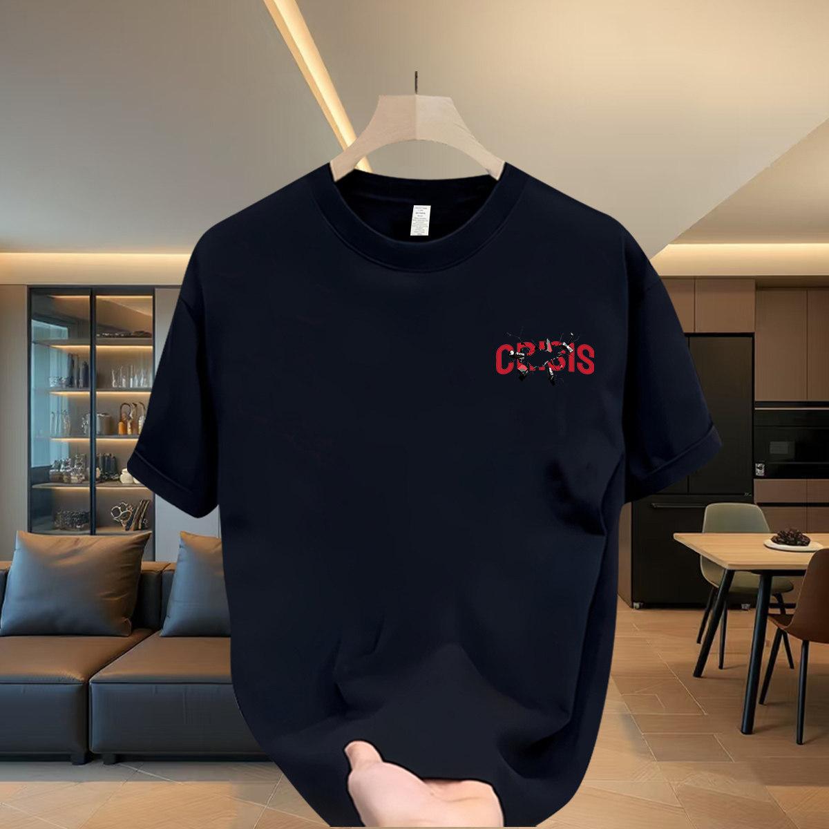 Cross-Border Exclusive Explosive Goods, Good Goods 100% Cotton Short-Sleeved T-Shirt Men S Versatile Trendy Body S