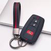 Silicone Car Key Fob Cover with Matching Keychain Compatible with Toyota Camry Corolla RAV4 Highlander Avalon, Fits Toyota Camry Corolla RAV4 Prius