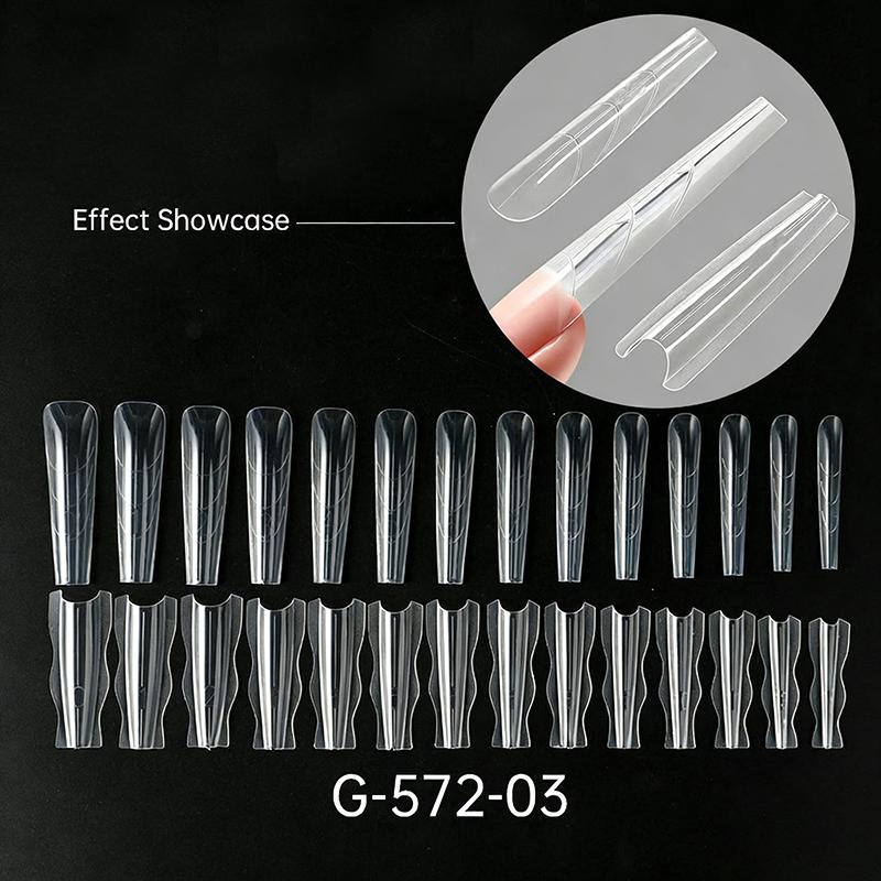 60 Adet Sandviç Tırnak Kalıpları Hızlı Tırnak Uzatma İçin Tırnak Kalıbı Başlangıç Seviyesi Profesyoneller Kadınlar İçin Plastik Tırnak Kalıbı Aletleri