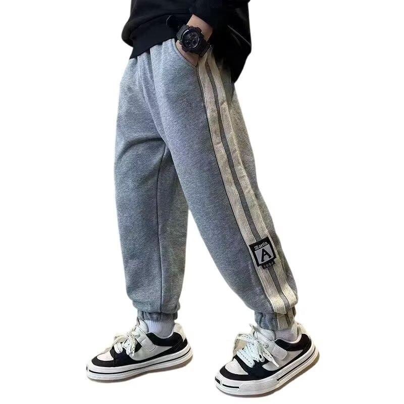 New Boys Sweatpants Loose Stylish Autumn Winter Boys Pants Cool Handsome Outdoor Casual Pants Medium Large Sports Pants