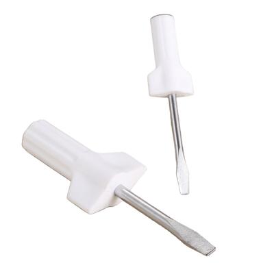 Skrutrekker Flathead For Singer Plast+metall Hvit