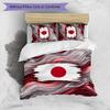 Japan Football Printed Bedding 3 Piece Set Cozy Breathable Bed Cover Set as Housewarming Holiday Gift