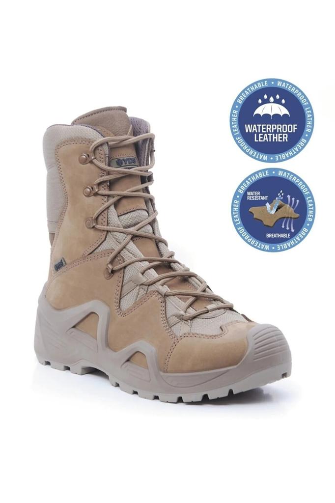 Tactical Military Outdoor Boots Genuine Leather Waterproof For Hunting Trekking