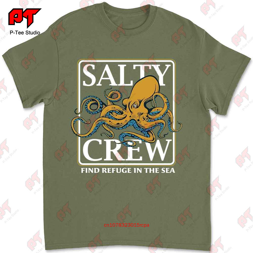 Salty Crew Ink Slinger T-Shirt Schwarz Neu STZR