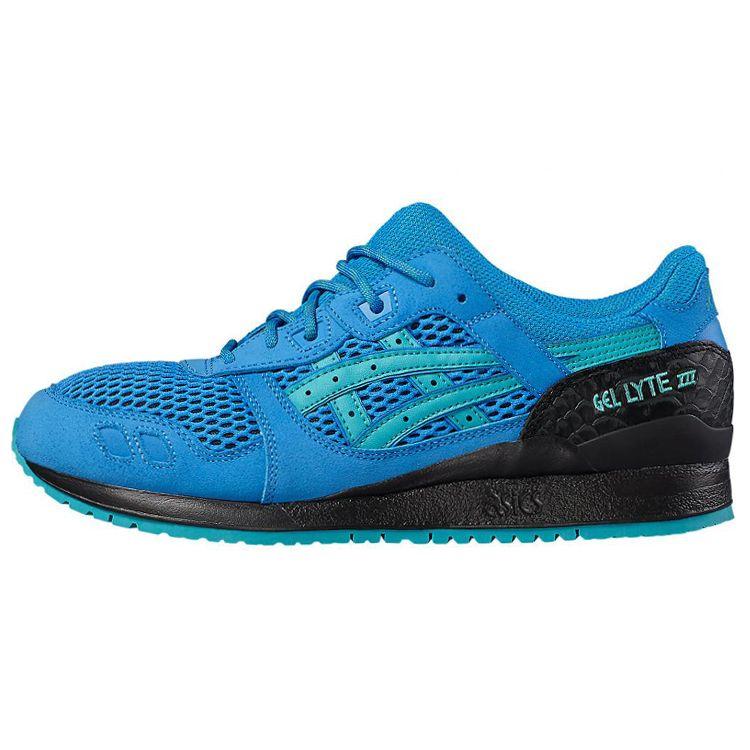 Asics Gel-Lyte 3 Low Top Running Shoes Unisex Sneakers Blue Black H7L1L-4083