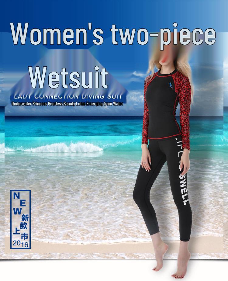 Women's Quick-Dry UV Protection Lycra Wetsuit for Surfing