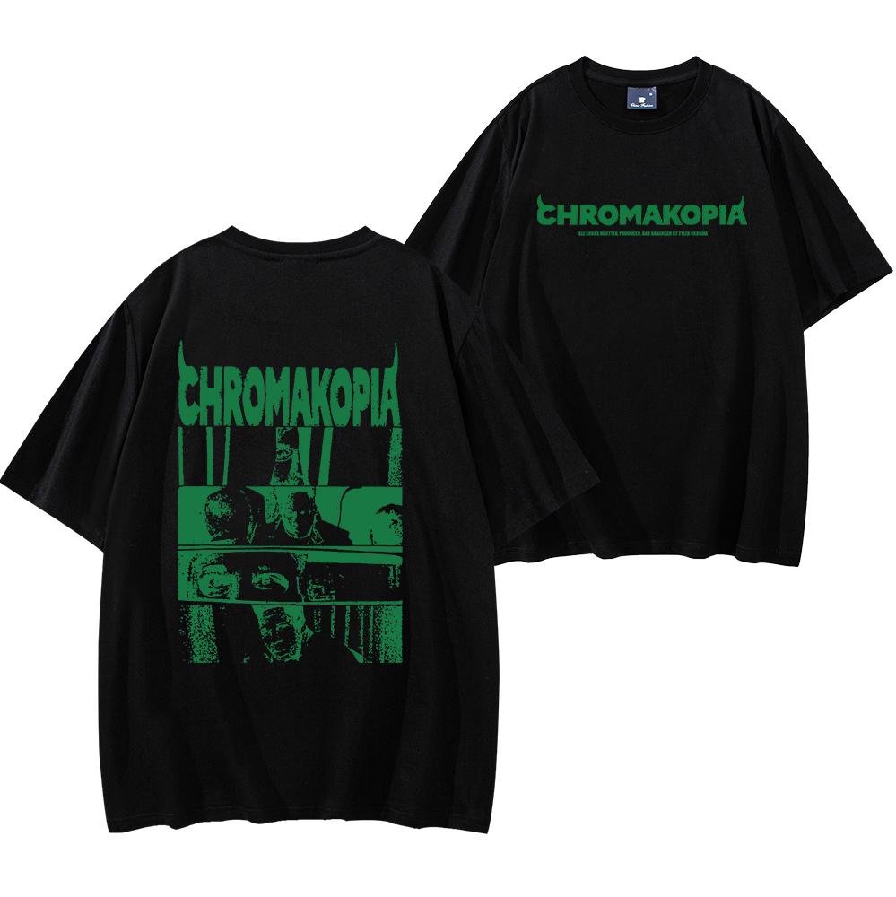 The Creator Chromakopia Unisex Tee Shirt Cotton Graphic T-shirt Hip Hop Music Fan Apparel Alternative Streetwear Top Men Women