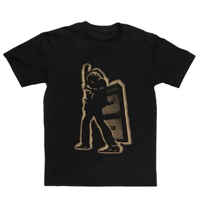 Electric Warrior Street Peripheral Pattern Printing Summer Luxury Brand Cotton Men's and Women's T-Shirts Short Sleeves Mens