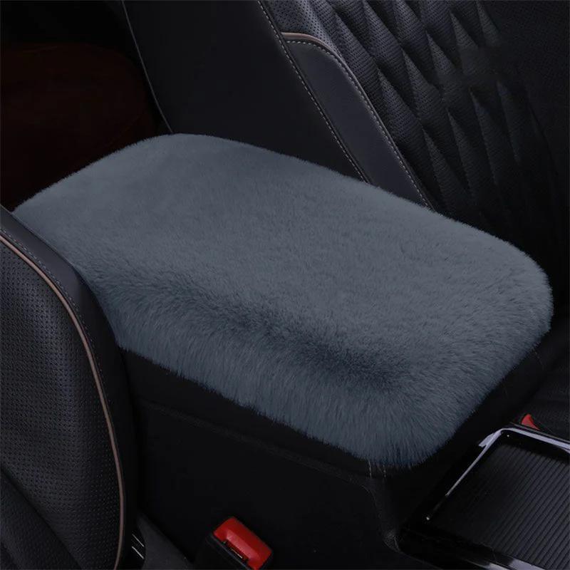 Plush Car Armrest Box Cushion Warm Center Console Arm Cover Pads Stowing Tidying Universal Automobile Interior Decoration