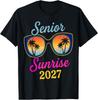 Vintage Senior Sunrise 2027 Seniors of Class Sunglasses T-Shirt