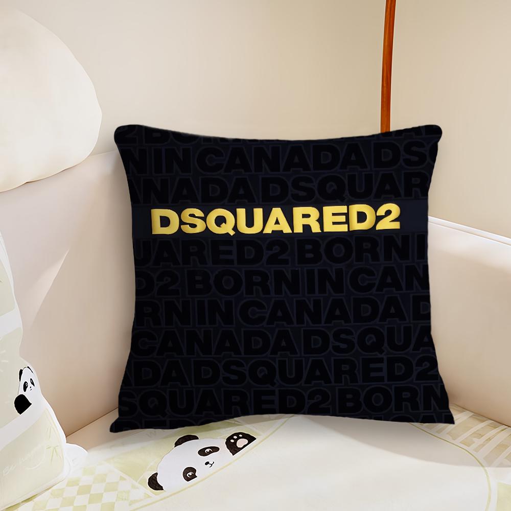 Fashion D-Dsquared2 Logo Cushion Cover Living Room Headboard Bedroom Office Cushion Cushion Sofa Nap Time Pillow Case
