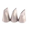 3pcs Rose Petal Nozzles Stainless Steel Pastry Nozzle Fondant Cake Decorating Nozzle Confectionery Icing Piping Tips Baking Tool