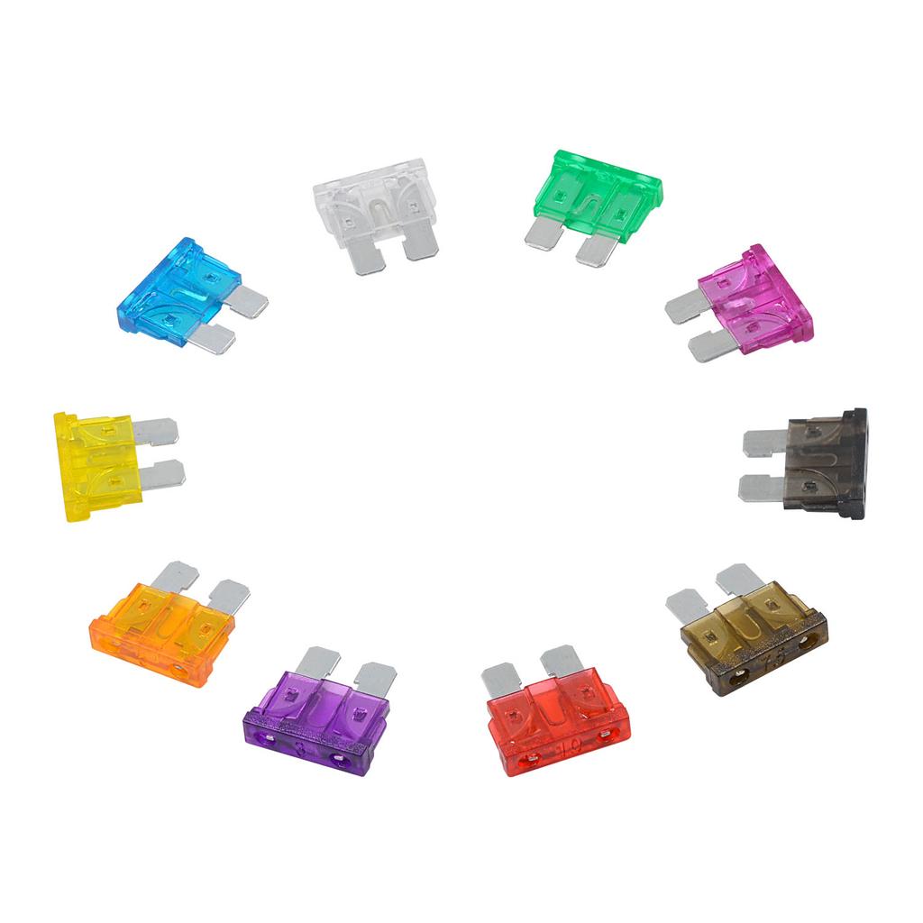100PCS Car Fuses 2A 3A 5A 7.5A 10A 15A 20A 25A 30A 35A Amp with Box Clip Replacement for Xr Screen Lcd Screen Compatible with Xs with Xs Faulty