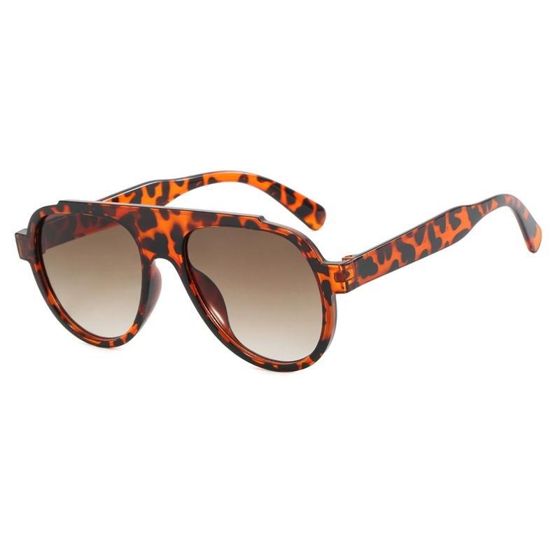 Retro Round Sunglasses Women Fashion Gradient Shades Men Punk Wood Grain Green Sun Glasses Driving Glasses