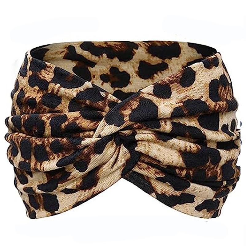Women's Elastic Cross Super Wide Headband for Yoga, Running, and Sports