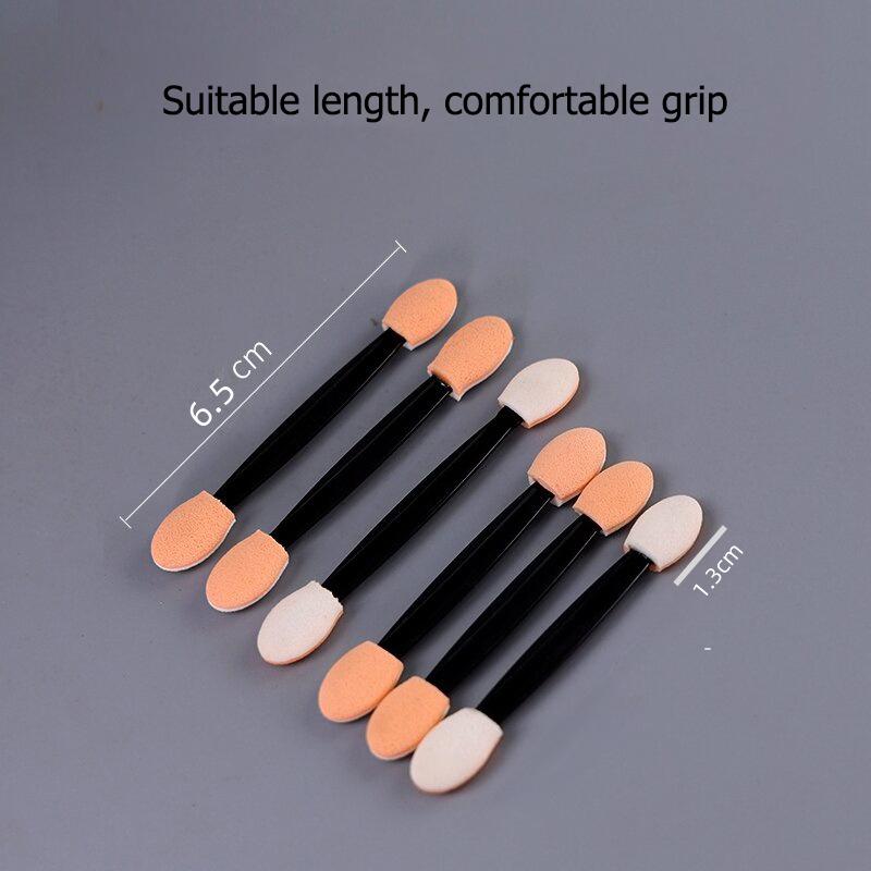 50pcs a Bag Disposable Eyeshadow Brush Dual Sided Latex Sponge Eye Shadow Applicator for Women Makeup Tools Eyeshadow Stick