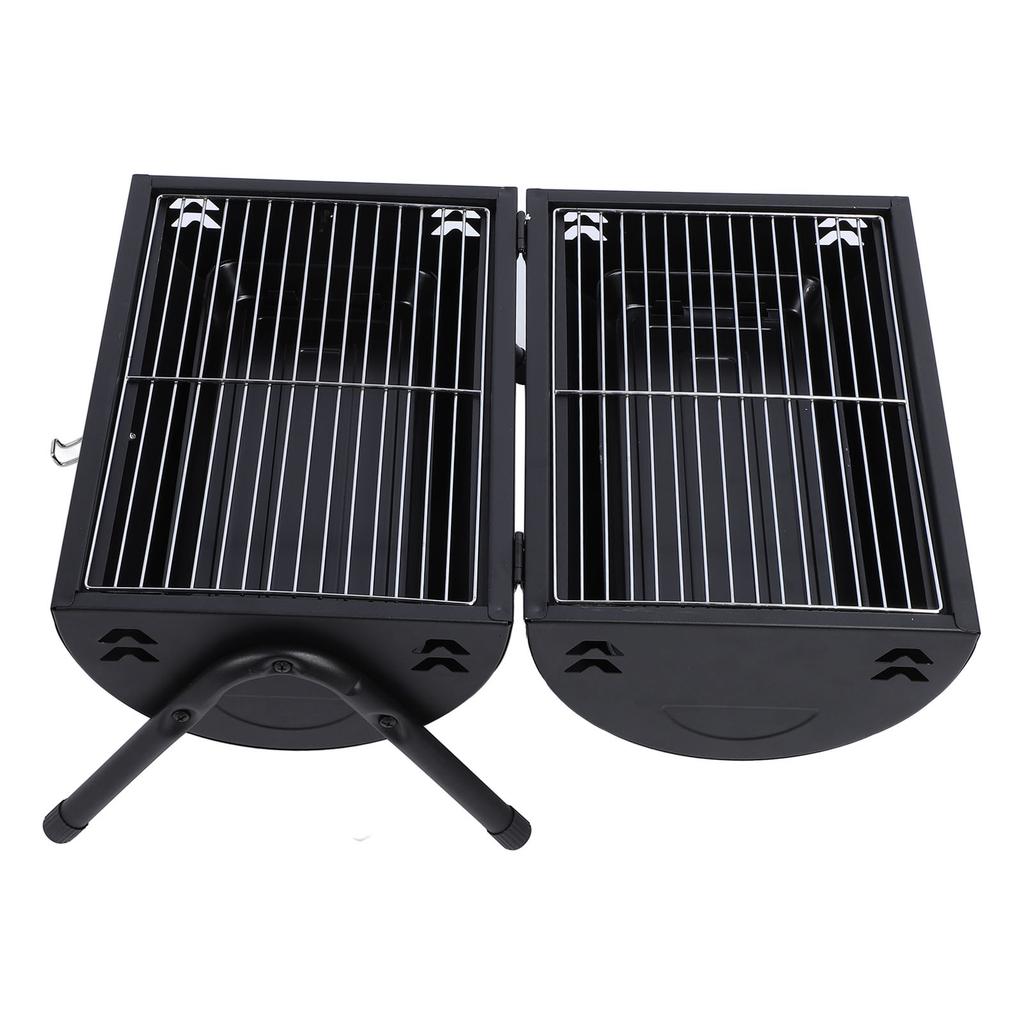 Charcoal Grill Portable Double Sided Chimney Stove Portable Barbecue Grill for Outdoor