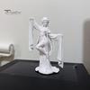 Chinese Style Dancing Girl Ornament 3D Printed Ancient Dancer Ornament, Elegant Flowing Water Sleeve Figurine, Fine Traditional Oriental Aesthetic