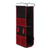 Locker Shelf Organizer 3-Tier Hanging Storage Bag Locker Storage Rack with Side Pockets Hooks for School Gym Closet