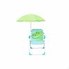 Sedia da Spiaggia per Bambini con Ombrello Design Pieghevole Bambino Piccolo Tettoia per Patio Leggera per