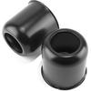 2Pcs 4.25" Push Through Wheel Center Caps Stainless Trailer Open Ended Hub Cap for Truck SUV RV Boat Wheel Rim (Fit 4.25" Bore 4.33" H Matt Black)