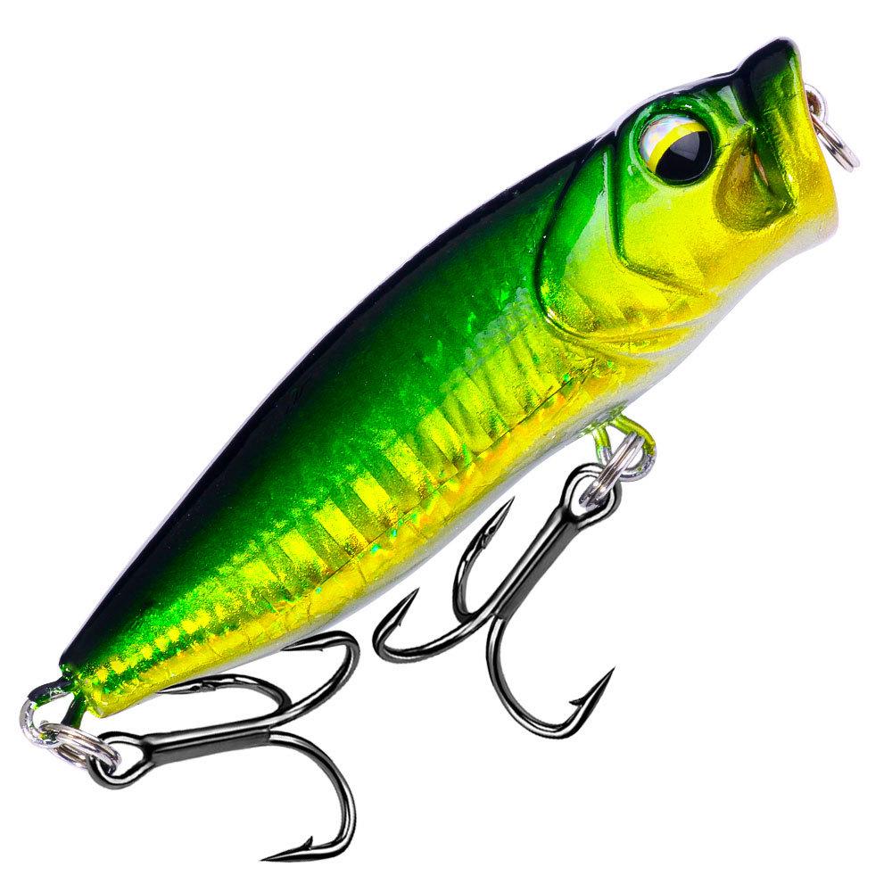 

Плавающая приманка-воблер Zigzag Minnow Popper для дальних забросов и ловли щуки 7cm-8g-#6 Hook