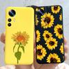For Xiaomi 12T Pro Case 2022 Cute Sunflower Pretty Girls Cover Silicone Soft Phone Case For Xiaomi Mi12T Mi 12T Pro Cover Bumper