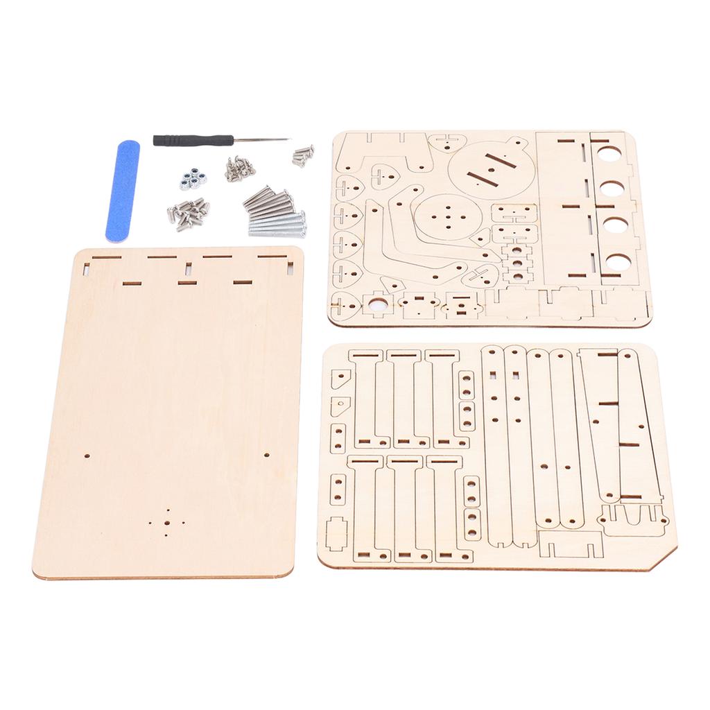 Roboterarm Bauspielzeug Hydraulisch Holz Mechanisches Modell Werkzeugsatz Kit zum Lehren DIY