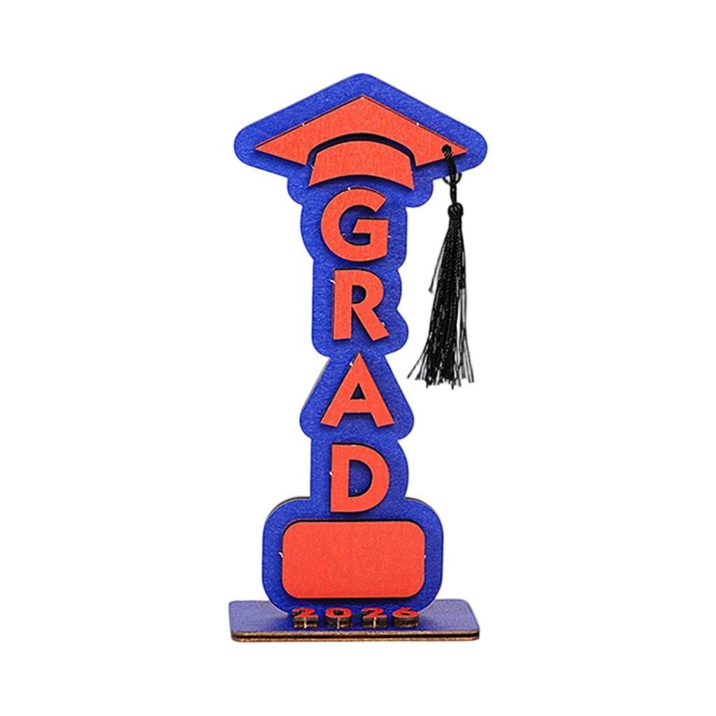 Three Dimensional 2026 Graduation Wooden Holiday Decoration Ornaments Graduation Gifts
